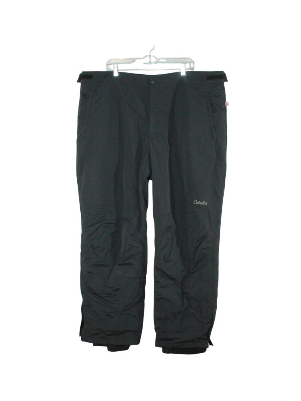 Cabela’s Insulated Snow Pants Black Nylon Outdoor Winter Gear Adjustable 2XL